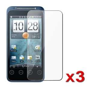   Premium 3 packs of Clear Crystal Screen Protector for HTC EVO Shift 4G