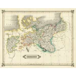  Lizars 1831 Antique Map of Prussia
