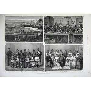 1875 British Syrian Schools Beyrout Girls Boys Fine Art  