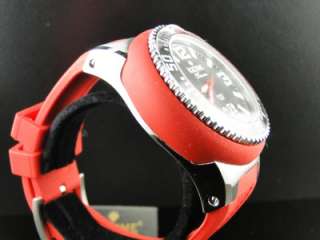 NEW MENS ICETIME/JOJO/JOE RODEO RUBBER BAND RED WATCH  