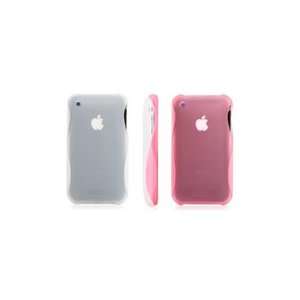   For Iphone 3g 3gs Pink White Durable Beautiful Polycarbonate Material
