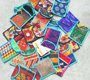 20 Small Vintage Hand made Bags/ Ethnic Purses/ Wallet  
