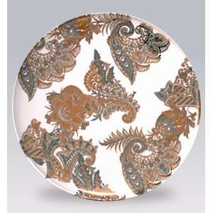  Caskata Bohemian Paisley 12.25 in Round Platter