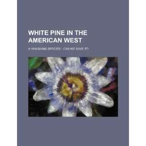  White pine in the American West a vanishing species   can 