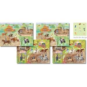  Horse Shows Set of 4 Placemats by Ingemanson, Donna Toys & Games