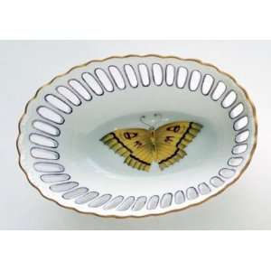  Anna Weatherley Butterfly Small Oval Dish Purple 3 In 