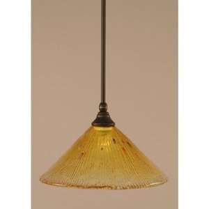  8 One Light Mini Pendant with Gold Champagne Crystal 