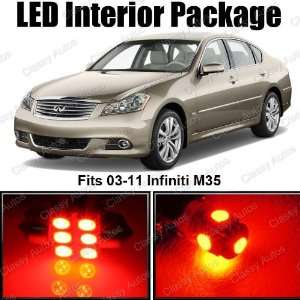 Infiniti M35 M Red Interior LED Package (9 Pieces)