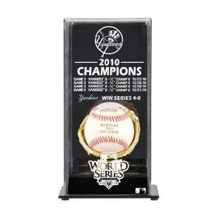  New York Yankees Baseball Display Case  Details 2010 World 