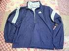 MENS MED VINTAGE ADIDAS HALF ZIP & SLEEVES UNZIP BLUE WIND GOLF 