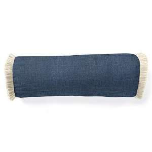   Pillow in Sunbrella Blue with Fringe   Frontgate Patio, Lawn & Garden