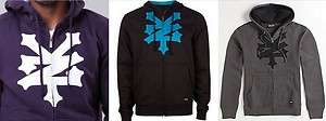 Zoo York Mens Raw Logo Hoodie zip Sweatshirt jumper S XL NEW  