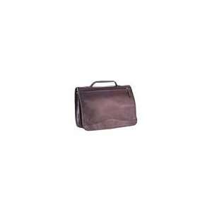  Clava Vachetta Leather Expandable Briefcase Office 