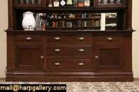 Oak 1900 China Cabinet, Server or Back Bar Cabinet  