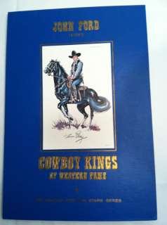 COWBOY KINGS BY JOHN FORD 1ST EDITION BOOK/COLLECTION  