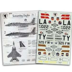  F 15 Screaming Eagles #1 325 FW, 405 TTW (1/32 decals 