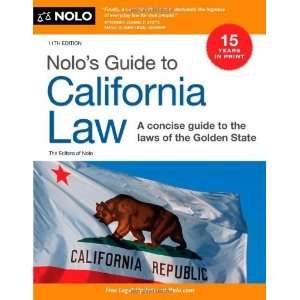    Nolos Guide to California Law [Paperback] Lisa Guerin J.D. Books