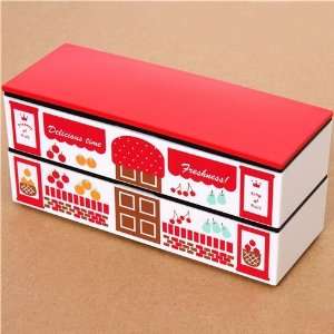    elegant white fruit shop Lacquer Bento Box Lunch Box Toys & Games