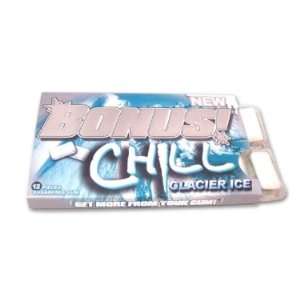 Bonus Chill Gum   Sugar Free   Glacier Ice, 12 piece, 12 count  