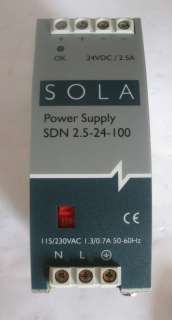 Sola Power Supply SDN 2.5 24 100 used  