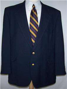   Tall SOLID DARK NAVY BLUE GOLD 2 Btn sport coat jacket suit blazer men