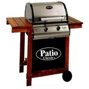  NZ 200 SWH Patio Classic Gas Grill with Hardwood Cart 