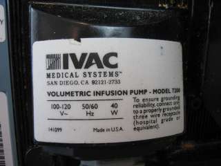 IVAC Signature Edition ALARIS Medical 7200 Dual Volumetric Infusion 