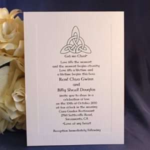 Trinity Knot Vertical Invitation