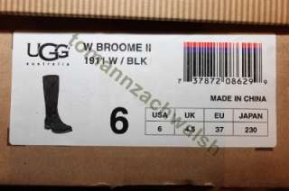 UGG Broome II 1911 Black Tall Winter Boot SZ 6 NIB $260  
