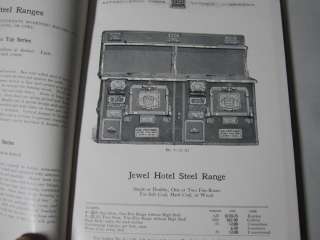 HUGE 1907 Jewel Stove Catalog LOADED 368 p. Hardcover   cast iron 