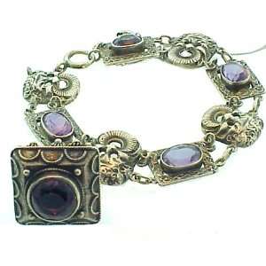  Vintage Silver Bracelet Italy Etruscan Look Everything 
