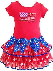NEW Baby Girls 4TH OF JULY SPARKLE Size 24M TuTu bOuTiQuE Dress NWT 