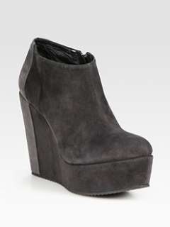Pierre Hardy   Two Tone Suede Wedge Ankle Boots