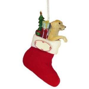  Yellow Lab in Personalizable Stocking Ornament