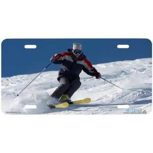 256 Snow Skier Skier License Plates Car Auto Novelty Front Tag by 