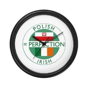  Irish Polish flags Cool Wall Clock by 