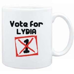    Mug White  Vote for Lydia  Female Names