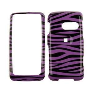   Purple and Black Zebra For LG Rumor Touch Cell Phones & Accessories