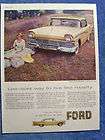 VINTAGE 1957 FORD FAIRLANE 500 TWO DOOR HARDTOP AD