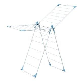 Minky X Wing Indoor Drying Rack, 45 Feet Total Drying Space, White
