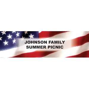  Stars and Stripes Personalized Banner Standard 18 x 61 