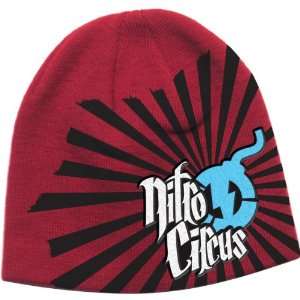 Alpinestars Rising Fun Nitro Circus Mens Beanie Casual Wear Hat   Red 