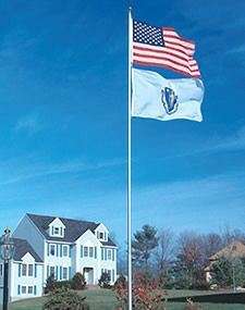 20 TELESCOPING FLAGPOLE WITH NO FLAG POLE  