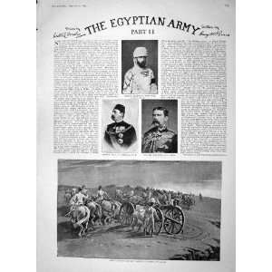  1894 Egypt Army Abdin Barracks Cairo Soldiers Nile