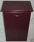 New Solid Oak Wood Kitchen Garbage Bin or Recycling / Trash Can 
