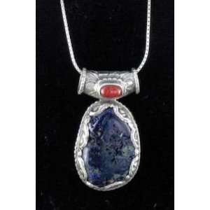  GORGEOUS RARE AMERICAN AZURITE LARGE DRUSY PENDANT 