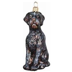  Blown Glass German Wirehaired Pointer Ornaments