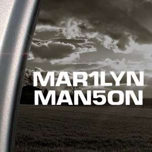  Marilyn Manson Decal Metal Band Truck Window Sticker 