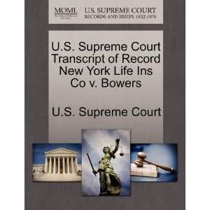  U.S. Supreme Court Transcript of Record New York Life Ins 