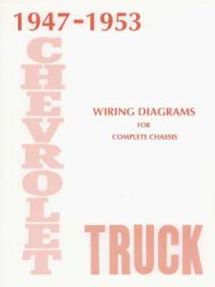 CHEVROLET 1947 1953 Truck Wiring Diagram 47 53 Pick Up  